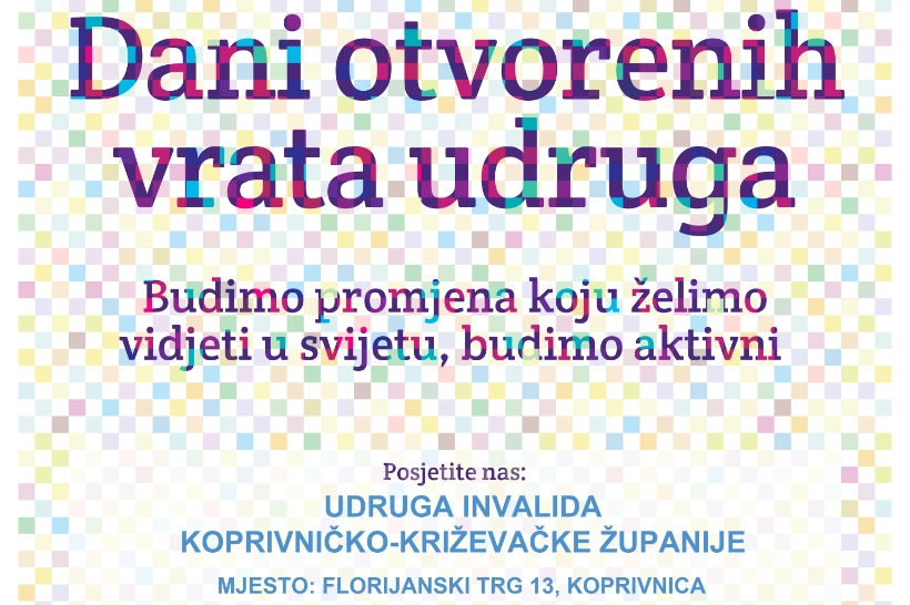 Dan otvorenih vrata Udruge invalida koprivničko-križevačke županije-naslovna Dan otvorenih vrata Udruge invalida koprivničko-križevačke županije-naslovna
